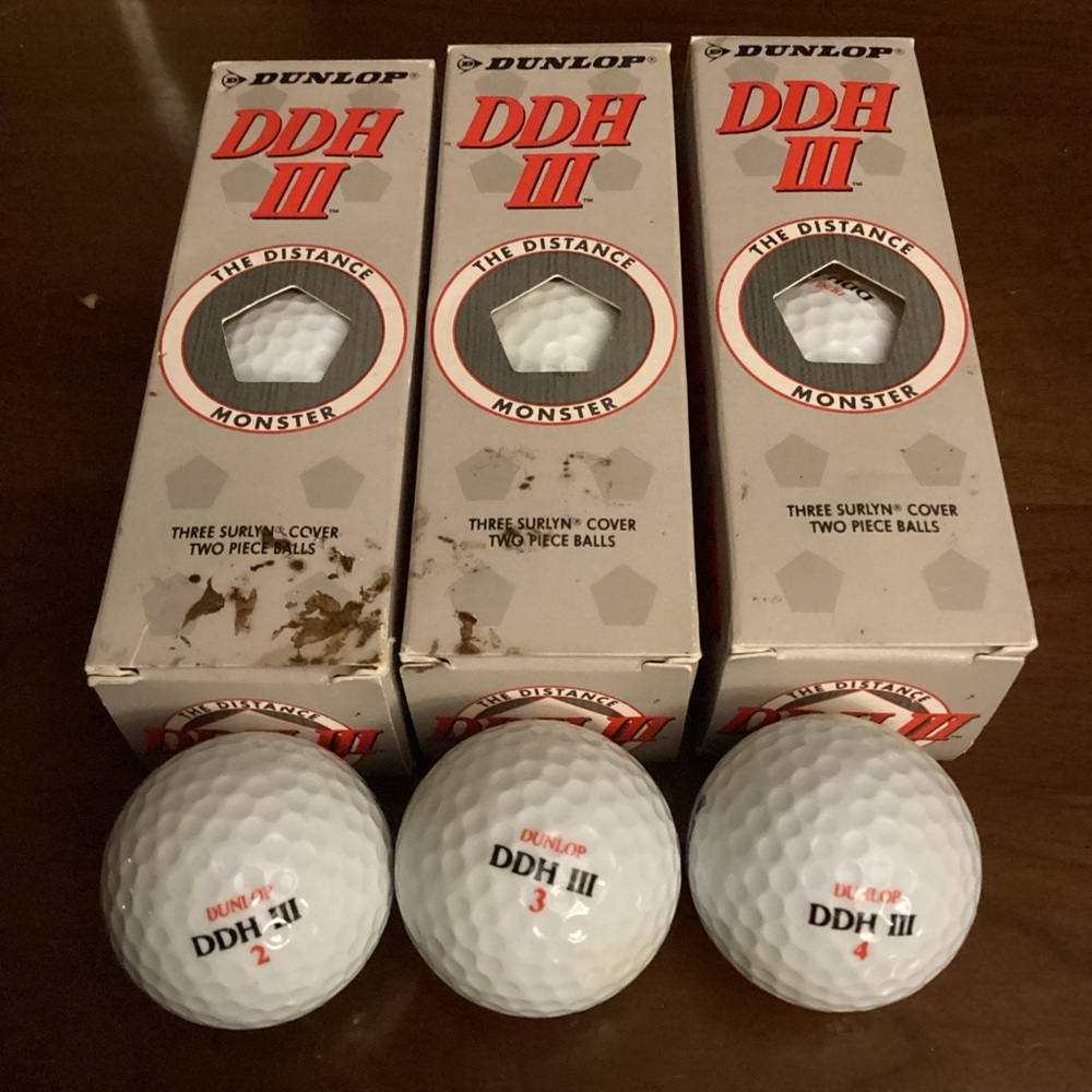 Dunlop Set of 9 Golf Balls NIB